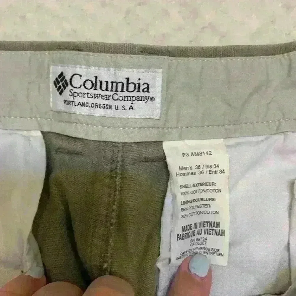 Columbia Men’s pant 34 x 32 outdoor work pant blue collar pockets casual *flaw - Picture 10 of 10